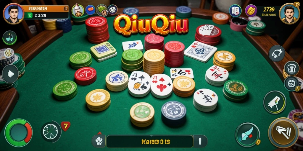 Screenshot dari gameplay QiuQiu yang seru dan mendebarkan.
