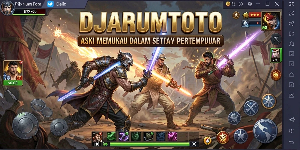 Screenshot gameplay <strong>DJARUMTOTO</strong> yang menampilkan aksi pertempuran yang mendebarkan.
