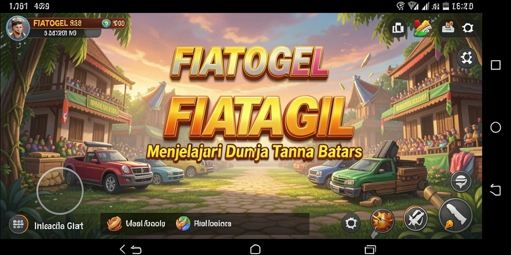 Screenshot gameplay Open World FIATOGEL yang menampilkan petualangan luar biasa.