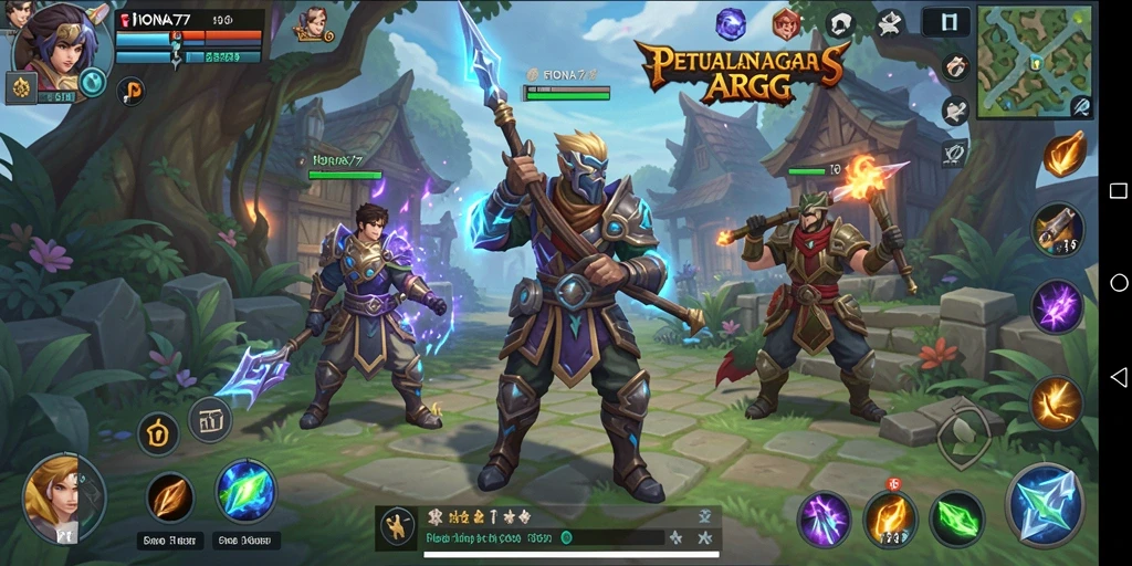Screenshot gameplay FIONA77 yang menampilkan pertempuran seru aksi ARPG.