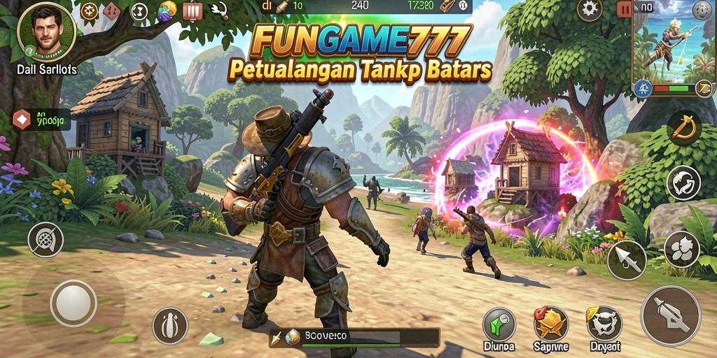 Tampilan gameplay FUNGame777 yang memukau di dunia terbuka.
