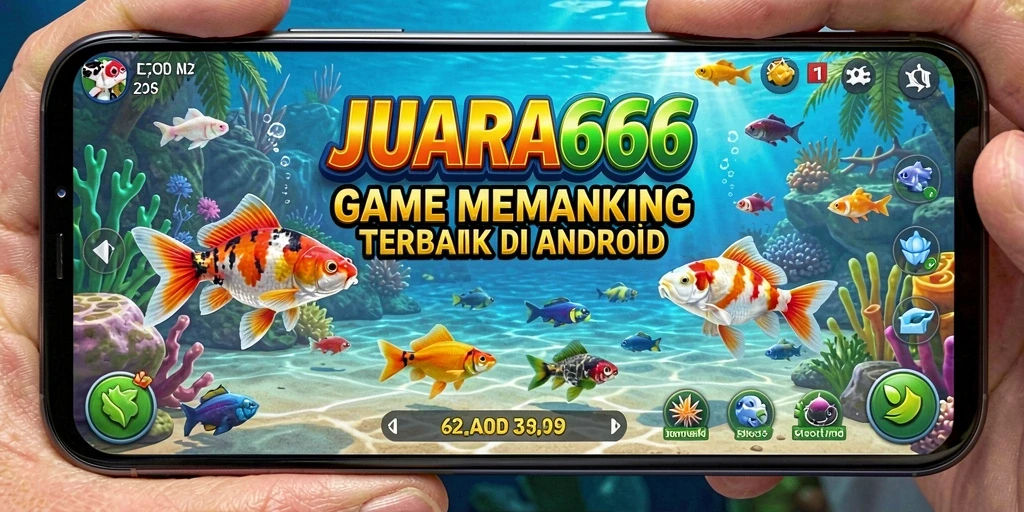 Screenshot JUARA666 menunjukkan grafis memukau saat memancing.
