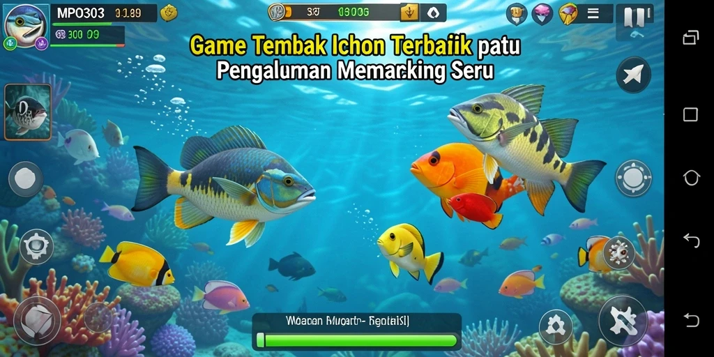 Tampilan gameplay seru MPO303 yang penuh aksi Tembak Ikan.