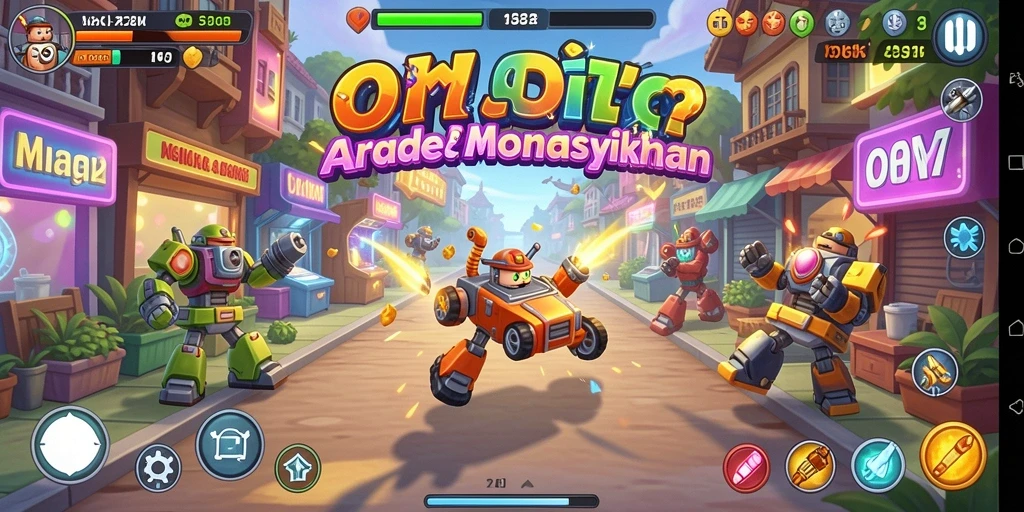 Tangkapan layar <strong>OH222</strong> menampilkan aksi penuh warna dan gameplay yang mengasyikkan.