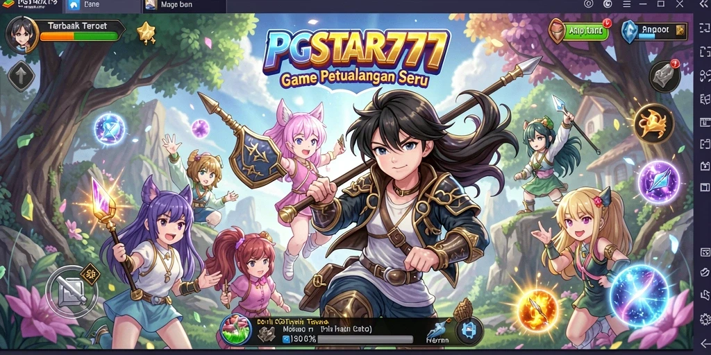 Tangkapan layar PGSTAR777 menampilkan aksi seru dalam dunia anime.