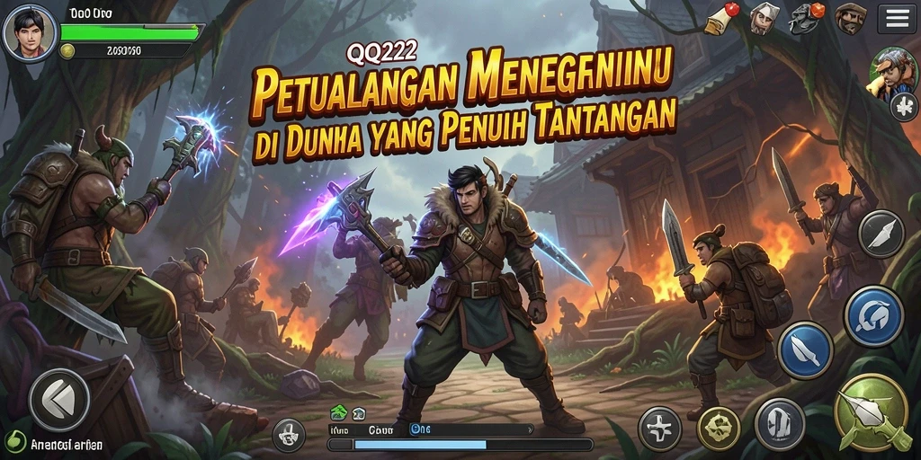 Gameplay QQ222 yang seru dalam dunia petualangan yang indah.