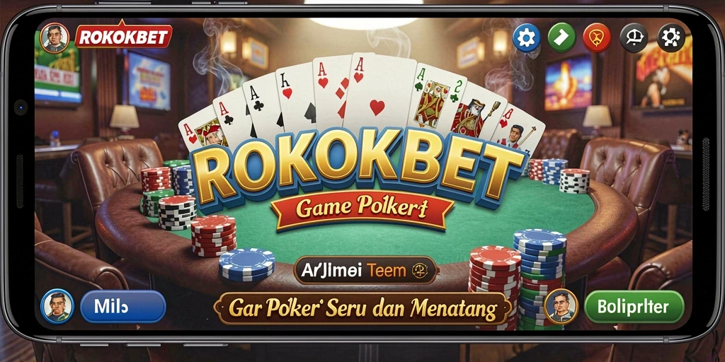 Screenshot gameplay ROKOKBET yang menampilkan keseruan permainan Poker.