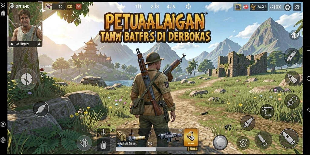 Tampilan gameplay SINTE4D yang memukau di dunia terbuka.