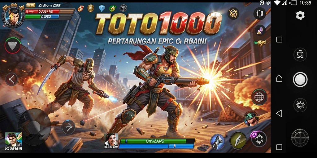 Gameplay seru dan menantang dari TOTO1000 yang penuh aksi.