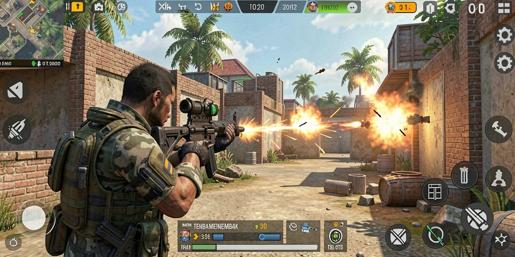 Tampilan menakjubkan dari gameplay TPS TOTO20.