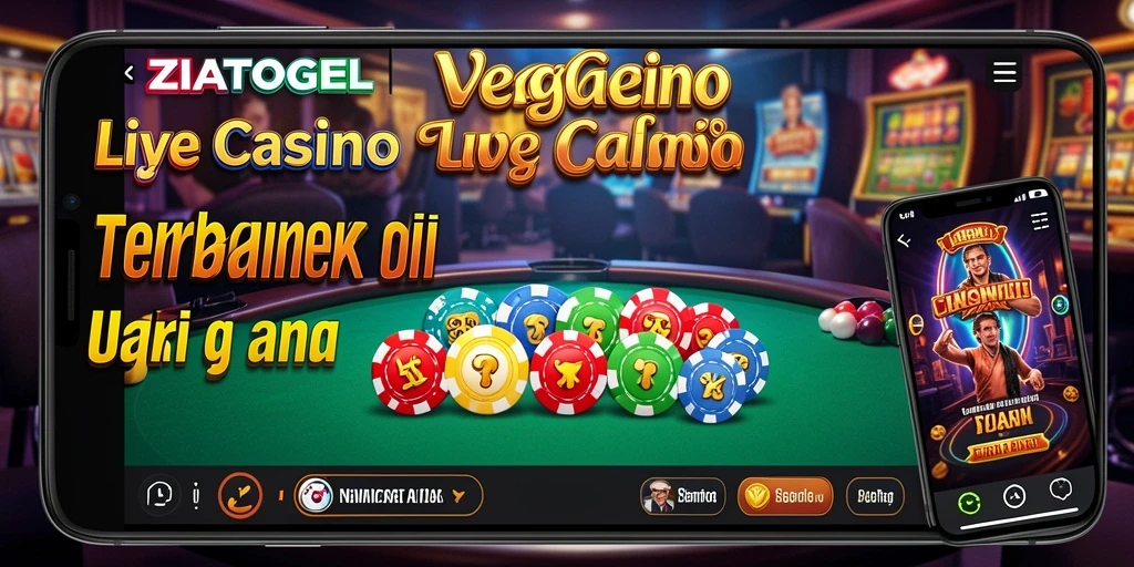 Tampilan gameplay ZIATOGEL dengan dealer dan pemain dalam suasana Live Casino.